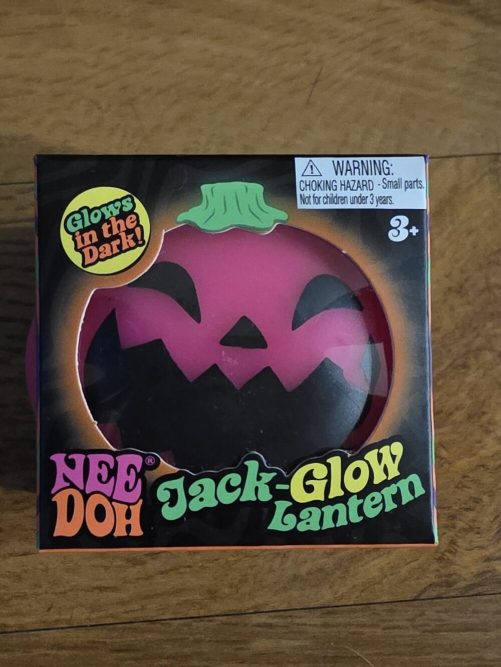 NeeDoh Jack-Glow Lantern Pink Glow In The Dark!!